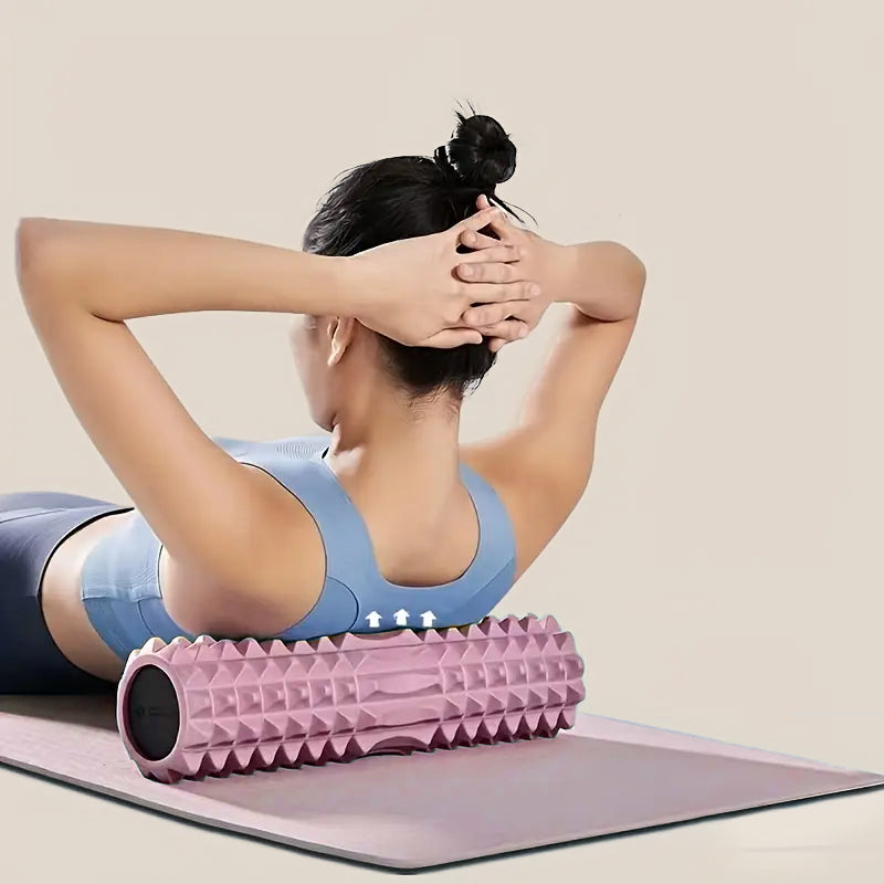 Rouleau de Massage Rose 30 cm – Yoga, Pilates & Récupération - Bloomstone